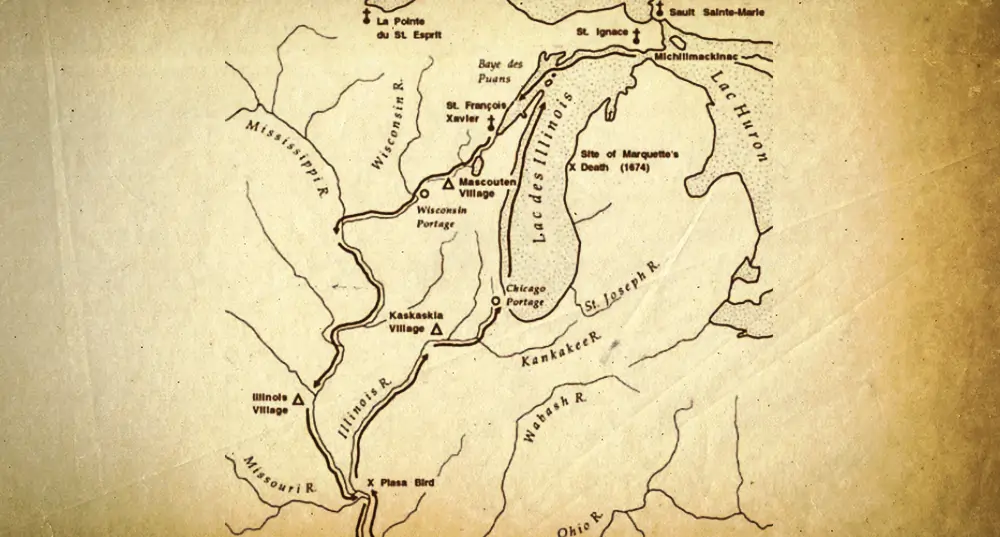 Mississippi River History Map