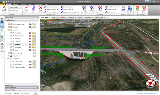 Realistic 3D Rendering of Roadway Crossings
