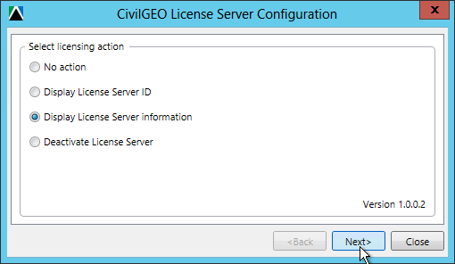 CivilGEO License Server Configuration