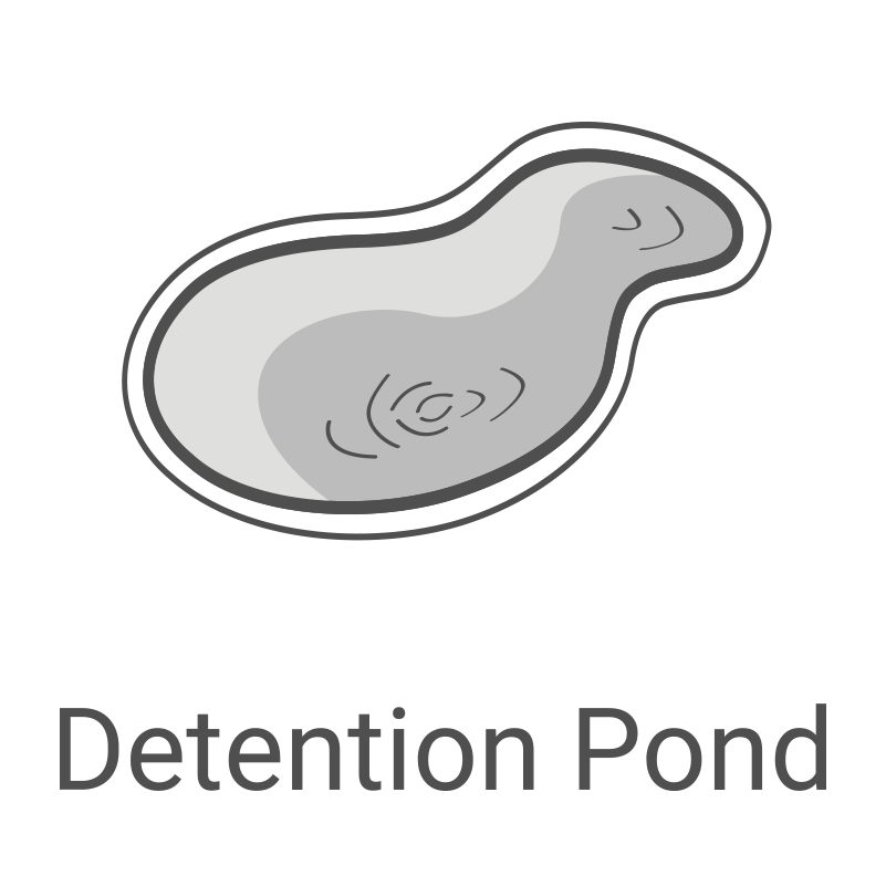 stormwater detention pond